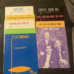 Lot of 9 SHEET MUSIC Gloria & Bill Gaither Christian/Gospel I Believe